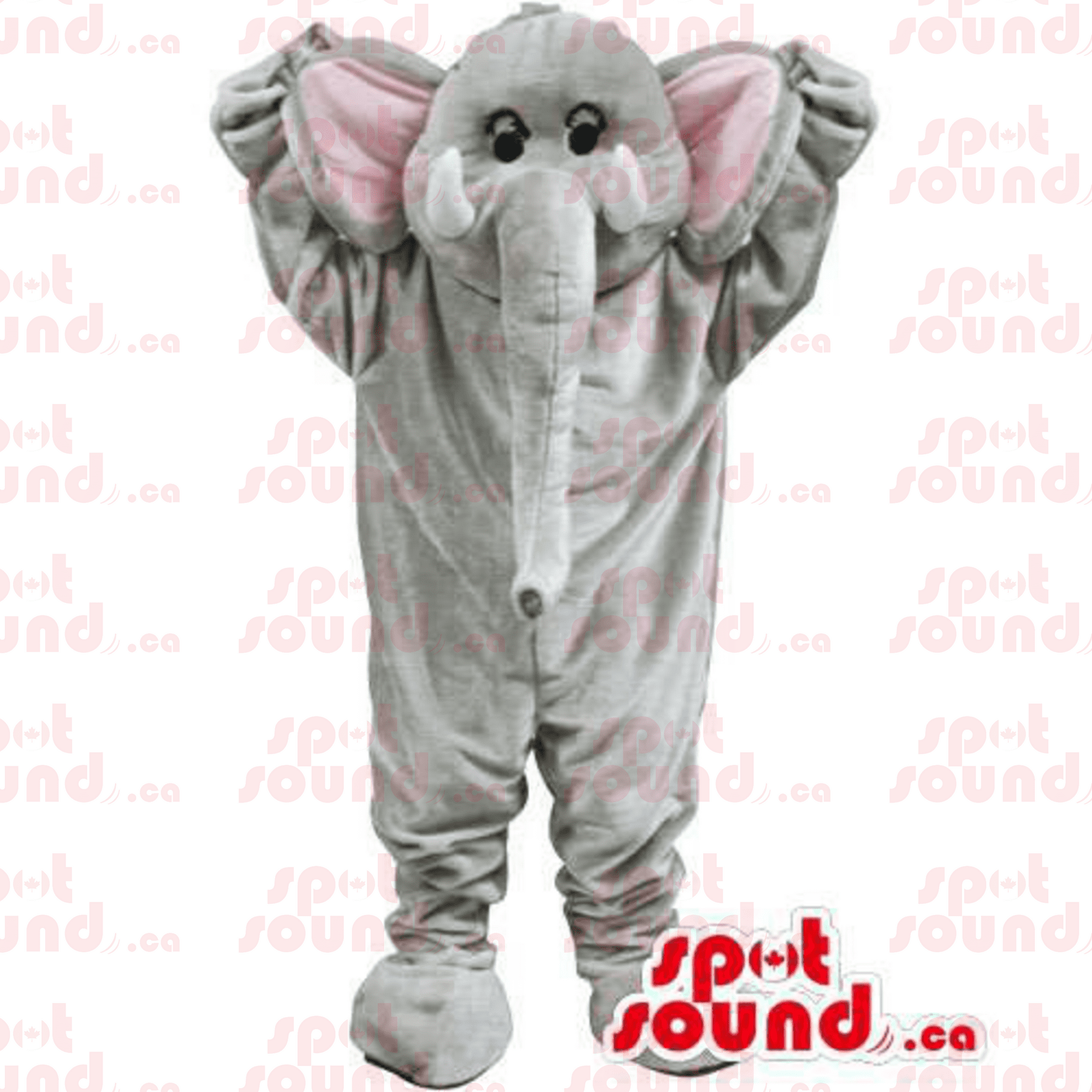 Grey Elephant Animal SPOTSOUND Mascot With Long Trunk And Pink Ears - Elephant mascots | Walmart Canada Grey Elephant Animal SPOTSOUND Mascot With Long Trunk And Pink Ears - Elephant mascots | Walmart Canada