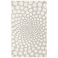 thumbnail image 5 of SAFAVIEH Soho Chloe Polka Dots Wool Area Rug, Grey/Ivory, 8'3" x 11', 5 of 10