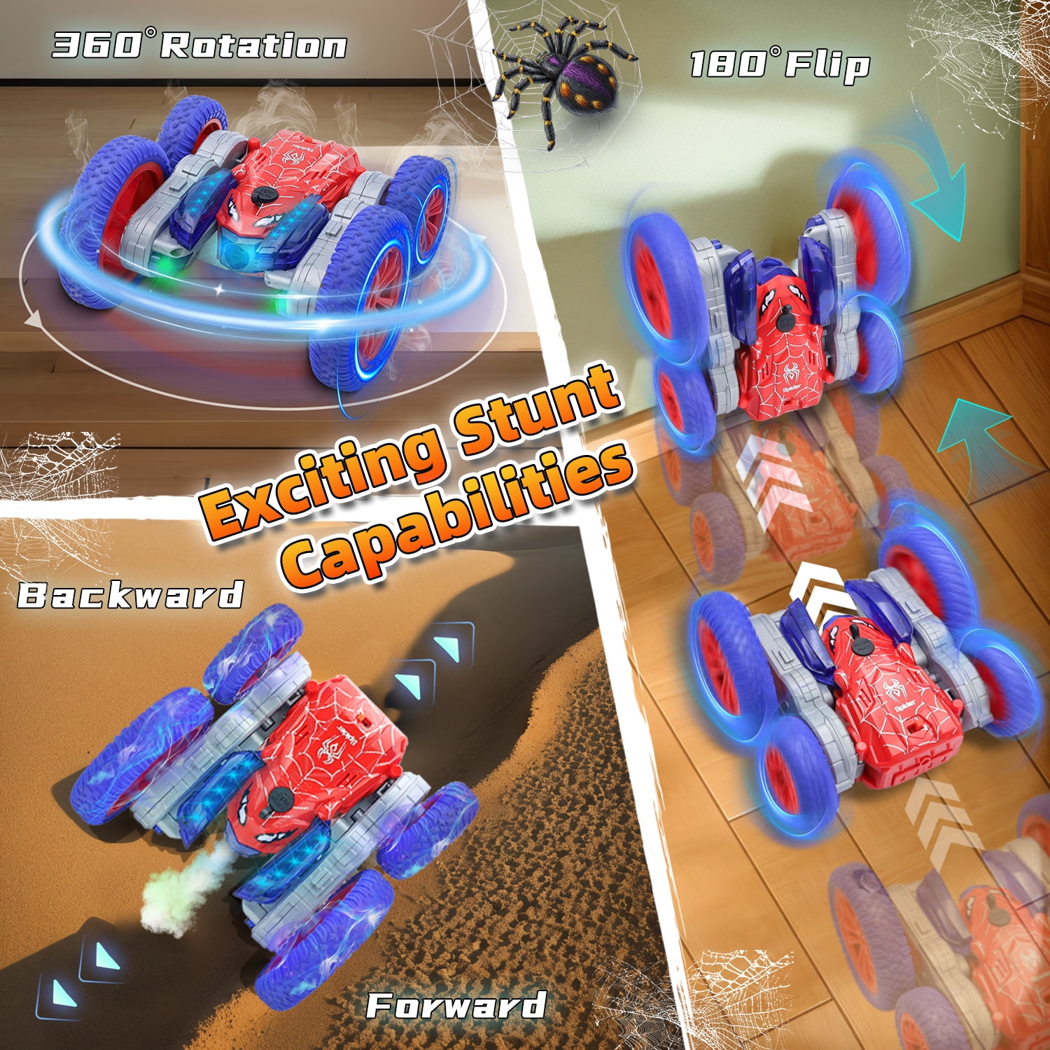 Webspidee Remote Control Car Toys for Kids: RC Cars Toy for 3 4 並行輸入品 Marvel\u0027s Spidey and his Amazing Friends - 7-inch Spiderman Web