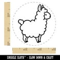 thumbnail image 2 of Chibi Little Llama Self-Inking Rubber Stamp Ink Stamper - Pink Ink - Small 3/4 Inch, 2 of 7
