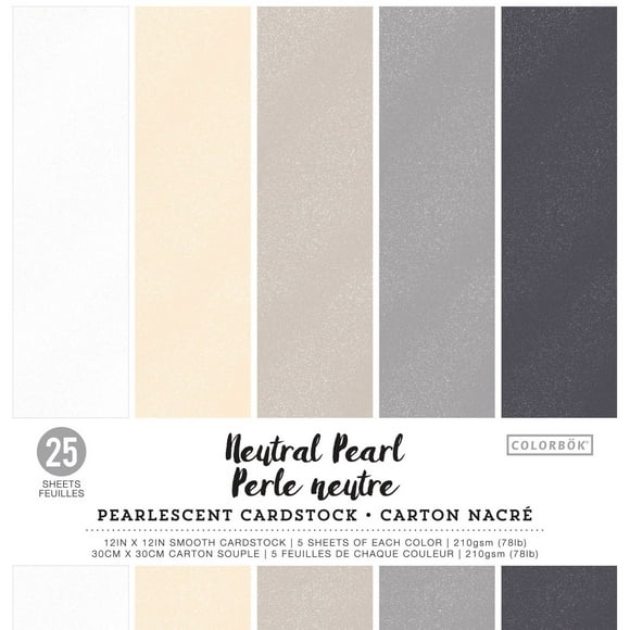 Carton nacré Perle Neutre de Colorbok
