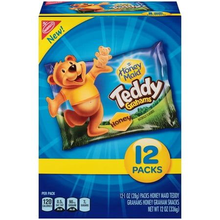 - (2 Pack) Nabisco Teddy Grahams Honey Graham Snacks 12-1 oz. Packs