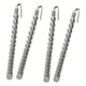 thumbnail image 3 of 4 velas largas en espiral de 19,5 cm para comedor y bar. Plata, 3 of 5