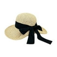 thumbnail image 5 of SikaFu Straw Hat Female Sunshine Sunscreen Big Eaves Ins, Small Fresh Spring Summer Out Of The Beach Vacation Sweetness, Sweet Forest, Versatile, 5 of 9
