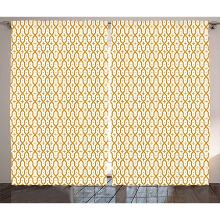 Abstract Curtains 2 Panels Set Vector Illustration Arabic