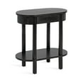 thumbnail image 5 of Kate and Laurel Koji Modern Tiered Rectangular Side Table, 22 x 12 x 24, Black, Transitional Two-Tier Wood Capsule End Table with Storage for Use as Bedroom Accent or Indoor Plant Stand, 5 of 10