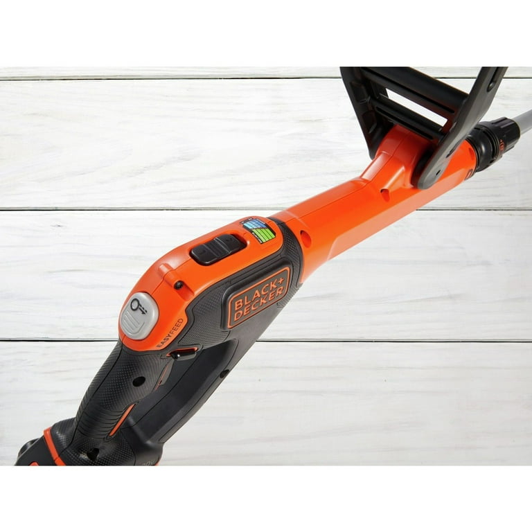 Black Decker LSTE522 20V MAX Brushed Lithium Ion Cordless Easy Feed Trimmer Kit 2 Ah