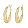 thumbnail image 1 of Exaggerated Contorted Hollow Earrings Advanced Sense Ear Loop Light Luxury Fashion Stud Personality, 1 of 8