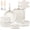 White, variant on Koch Systeme CS 5‑Piece Induction Cookware Set with Detachable Handle, Space‑Saving Pots & Pans Set for All Stovetops