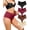 Black/Nude/Wine Red/Coffee, variant on High Waist Tummy Control Shapewear Thongs for Women Seamless Brazilian No Show Postpartum Underwear 4 Pack S-2XL