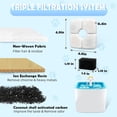 thumbnail image 4 of 16 + 16 Pack Replacement Filters & Pre-Filter Sponges for Veken 84 oz / 2.5L Pet Fountain, Triple Filtration System Filter Set for Cat Water Fountain & Dog Water Dispenser, 4 of 7