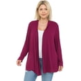 thumbnail image 3 of Leebe Women and Plus Long Sleeve Open Front Cardigan, 3 of 4