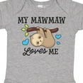 thumbnail image 4 of Inktastic My Mawmaw Loves Me with Sloth and Hearts Boys or Girls Baby Bodysuit, 4 of 5