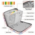 thumbnail image 4 of Haosy Accordion File Organizer Zipper Binder 500 Sheet 6-Tab Expanding File Folder Multi-Pocket 1.2 Inch 3 Ring Differently Cartoon Bow, 4 of 7