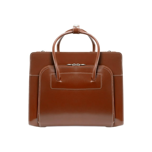 McKleinUSA W Series, LAKE FOREST, Top Grain Cowhide Leather, 15" Leather Ladies' Laptop Briefcase, Brown (94334)