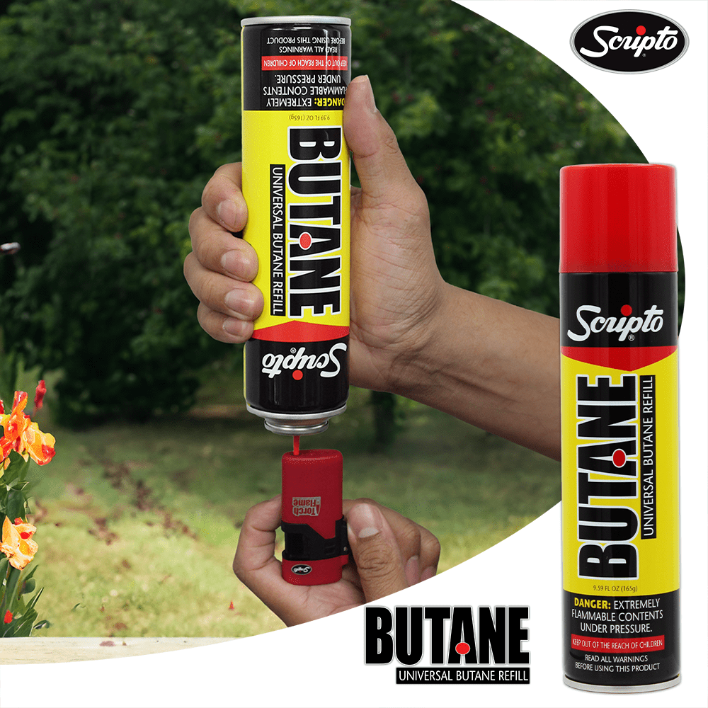(2 pack) Scripto Butane Canister 165 Grams