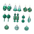 thumbnail image 1 of Juego de 16 bolas de Navidad Soledad decoración Verde hierba, 1 of 9