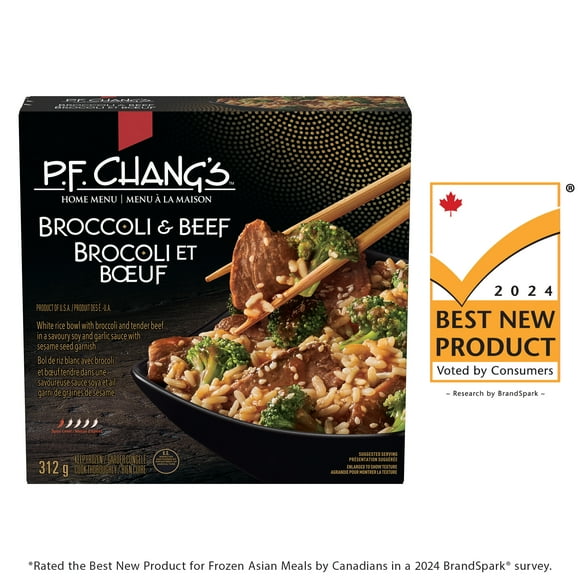 P.F. Chang’s HOME MENU™ Broccoli & Beef - No Artificial Flavours, Colours, or Preservatives - Restaurant-Inspired Flavours at Home - Convenient and Ready in Minutes, Beef & Broccoli