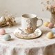 thumbnail image 4 of Tapiceras Pequeñas para Mesa Pequeña Tapicera de Aislamiento Térmico de Madera con Patrón de Conejo de Pascua 10 X 10 cm para Tazas de Café Y Tazas de Té Mesa de Café de Madera Pequeña, 4 of 6