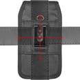 thumbnail image 3 of Heavy Duty Rugged Eva Belt Clip Holster Case w/Carabiner Keychain for Nokia 2 V, Nokia 5.1 Plus, Nokia 6.1 (2018), Nokia 6, Nokia 8, Nokia 8.1, 3 of 6