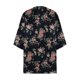 thumbnail image 4 of Cárdigan de mujer con estampado floral y mangas abullonadas, tipo kimono, holgado, de gasa, informal, sin límites, 4 of 4