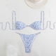thumbnail image 1 of Traje de baño para mujer, moda, cómodo, estampado, bikini, traje de baño de color liso para mujer, conjuntos de bikinis, trajes de baño para mujer, 1 of 3