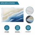 thumbnail image 6 of Navy Blue Ombre Beach Placemats Set of 4, Summer Ocean Coastal Gradient Waves Placemats for Dining Table, Place Mats for Kitchen Tabletop, Waterproof Wipeable Dining Table Mats Set, 6 of 9