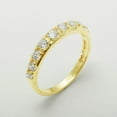 thumbnail image 2 of LBG British Made 10k Yellow Gold Cubic Zirconia Womens Eternity Ring - 33 size options - Size 8.25, 2 of 7