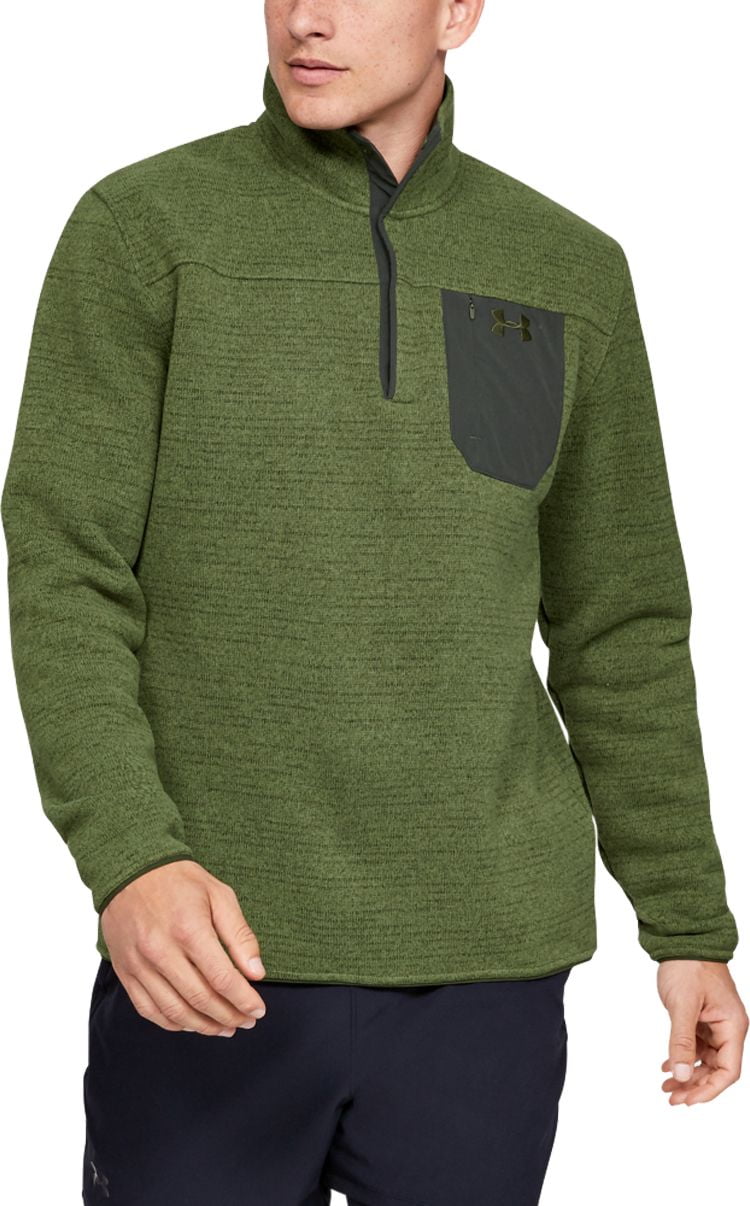 under armour men's sweaterfleece henley long sleeve shirt