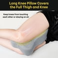 thumbnail image 2 of Almohada de rodilla Anzhixiu, larga, para dormir de lado, color gris, 2 of 7