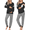 Black, variant on Maternity Pajama Set Nursing Pjs Women Breastfeeding Pregnancy Postpartum Clothes Long Sleeve Top & Pant with Pockets