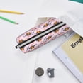 thumbnail image 6 of Honeii Pink Butterfly Daisy Pattern Pencil Case, Pencil Pouch, Pencil Case Small, Pencil Pouch Aesthetic, PVC Pencil Pouch, Pencil Bag, Makeup Pouch, 6 of 7