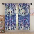 thumbnail image 5 of Blackout Kids Curtains,Blue Purple Butterfly Pattern Childrens Insulated Curtains Set Of 2,Bedroom Essentials,Toddler Room Decor 52"x63", 5 of 5