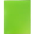 thumbnail image 5 of JAM Paper Plastic 2 Pocket School POP Folders, Lime Green, Bulk 96/Pack, 5 of 5