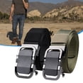 thumbnail image 1 of Nylon Belt Toothless Fine Workmanship Strong Automatic Buckle Nylon Waist Belt for Work, 1 of 7