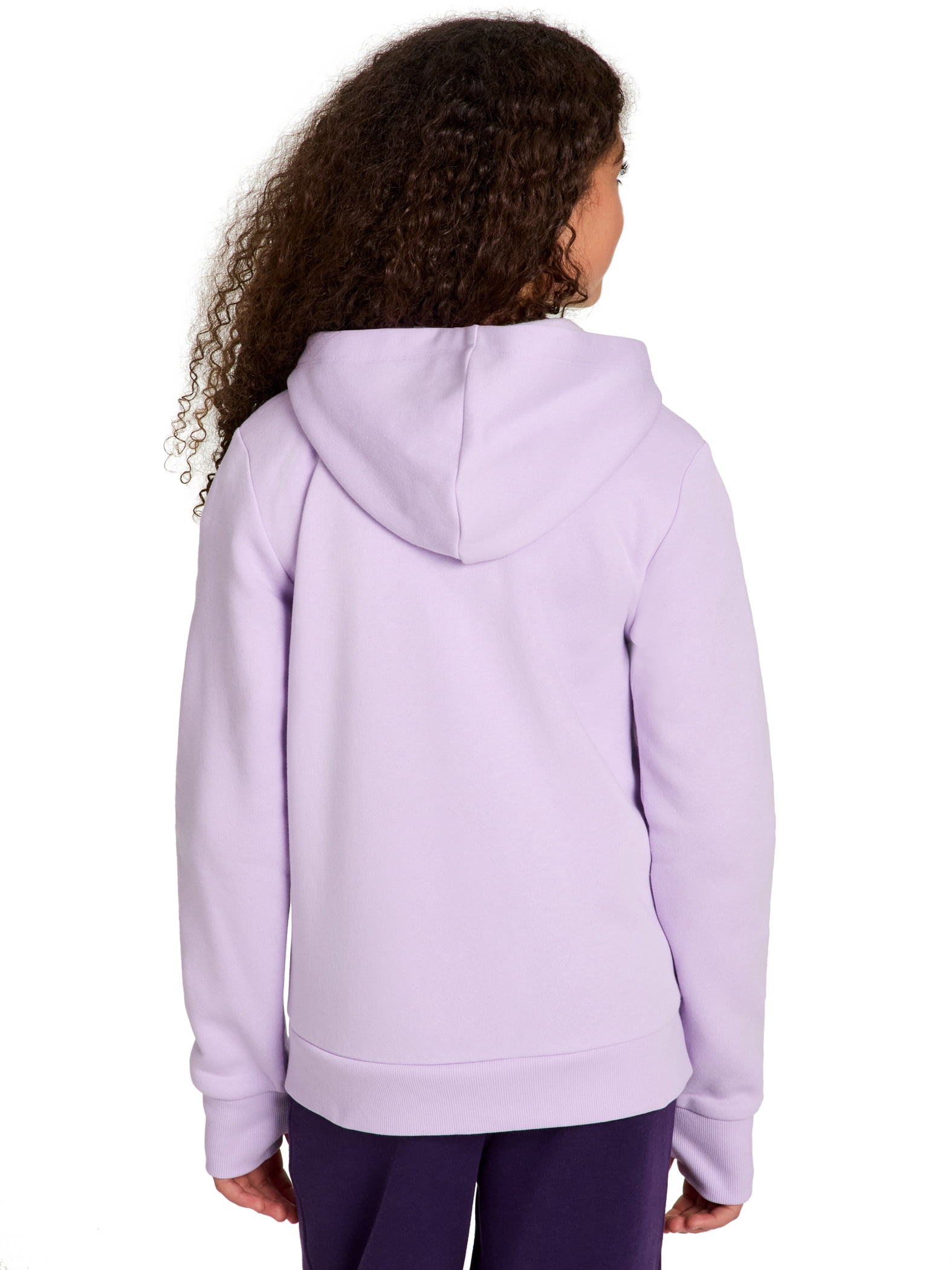 Reebok Girl’s Game Day Fleece Full Zip Hoodie, Sizes 4-18