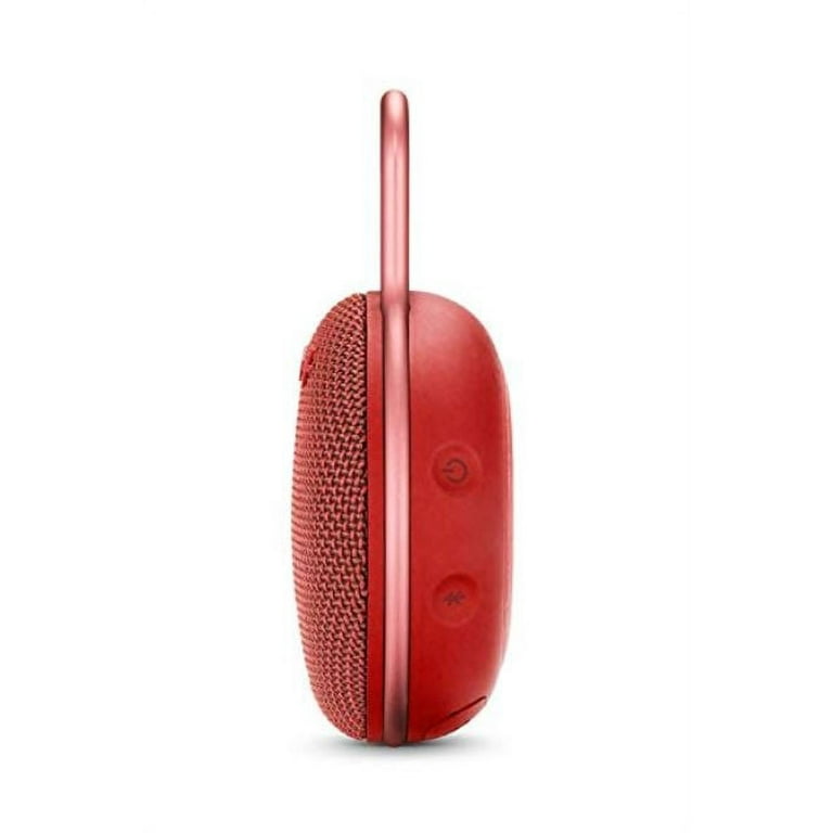 JBL Clip 3, Fiesta Red - Waterproof, Durable & Portable Bluetooth Speaker -  Up to 10 Hours of Play - Includes Noise-Cancelling Speakerphone & Wireless