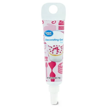 Great Value Decorating Gel Icing, Pink, 0.67 oz
