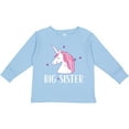 thumbnail image 3 of Inktastic Big Sister Unicorn Girls Long Sleeve Toddler T-Shirt, 3 of 5