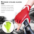 thumbnail image 3 of Worallymy Ciclismo Mitten Medio dedo Golpe acolchado Guante Antideslizante Portátil Montar sin dedos Guantes de bicicleta a prueba de golpes Amarillo L Worallymy JD735810120, 3 of 7