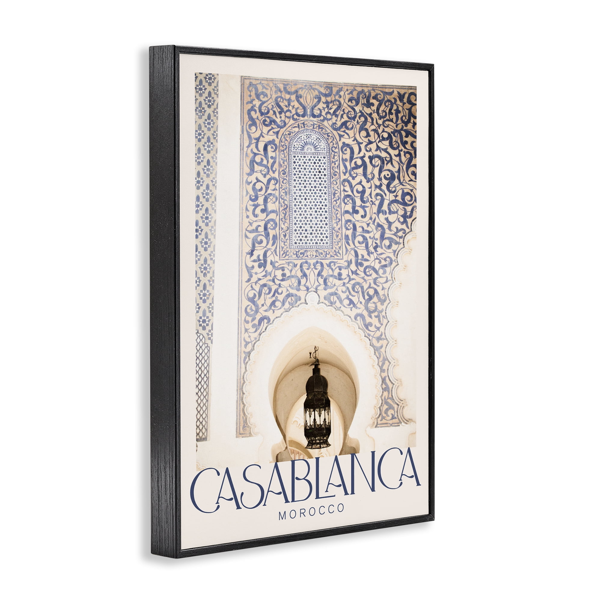 Stupell Industries Ornate Casablanca Architecture Black Framed Giclee Art, design by Emily Navas