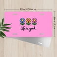thumbnail image 2 of License Plate, Colorful Flower Motif Decorative Front,Personalized Stainless Steel License Plate Cover For Men Women,12.2" X 6.2", 2 of 6