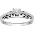 thumbnail image 5 of 14K White Gold Diamond Peg Set Semi Mount Engagement Ring (Size 7) Made In India rm2866e-008-waa, 5 of 5