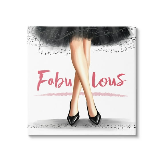 Stupell Industries Fabulous Stylish Glam Dress Graphic Art Gallery Wrapped Canvas Print Wall Art, Design by Elizabeth Tyndall