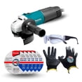 thumbnail image 1 of Combo Makita Miniesmeriladora 4 1/2 Pulg. + Discos + Accs., 1 of 8