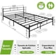thumbnail image 3 of Cama Matrimonial FurnitureR Queen de Metal Negro con Soporte Reforzado 211x153 cm, 3 of 8