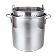 thumbnail image 1 of Olla de acero inoxidable para enlatar Pasta, olla para hervir, hervir , olla de cocina fácil de limpiar, olla de inducción para el hogar Olla con cesta, 1 of 8