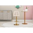 thumbnail image 2 of Luccalily Counter Height Bar Stools,Velvet 360° Swivel Adjustable Bar stools with Back and Footrest,Modern design and golden base for Kitchen,Bistro Pub, Dining Room counter, 2 of 13