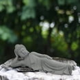 thumbnail image 3 of Estatua de Buda Sunnimix Tallada a mano gris para Decoración de interiores y exteriores, 3 of 8