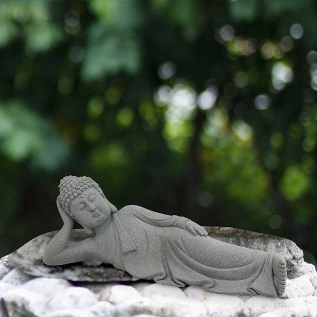Estatua de Buda Antigua de Meditación Estilo Chino Colco para Decoración de Hogar